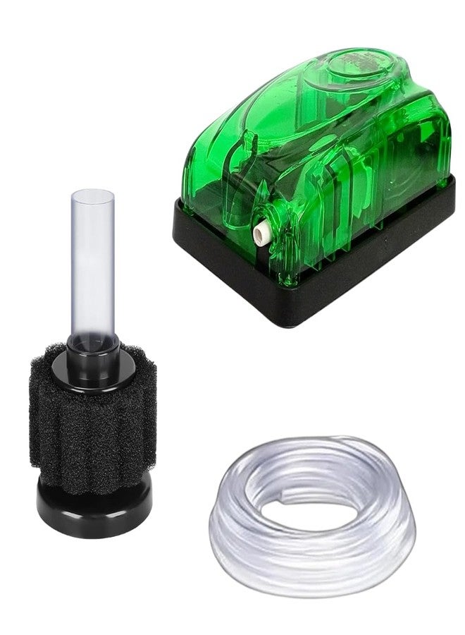 SANSEFERO Premier Plants Ly-2833 Biochemical Sponge Filter for Breeding Nano Fish Tank Aquarium Sponge with 3 Meter Air Tube and Ultra Silent Air Pump - Image 1